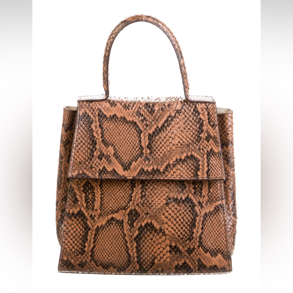 By Far snakeskin top handle bag
